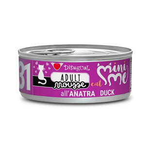 Disugual Mini Me Mousse Cat 96% Protein Duck Безглютеновий консервований корм для котів Мус з Качки Disugual Mini Me Mousse Cat 96% Protein Duck Безглютеновий консервований корм для котів Мус з Качки