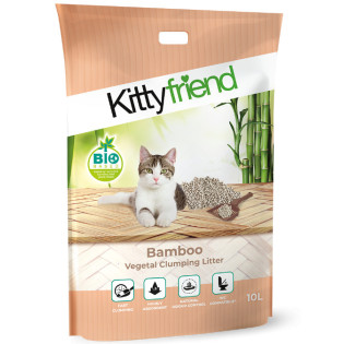 Kittyfriend Bamboo Super Clumping Vegetal Litter Ультракомкуючий бамбуковий змивний наповнювач для котів Kittyfriend Bamboo Super Clumping Vegetal Litter Ультракомкуючий бамбуковий змивний наповнювач для котів