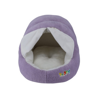 Nobby Puppy Den Антиковзкий плюшевий лежак-будиночок зі шторками та двосторонньою подушкою для цуценят