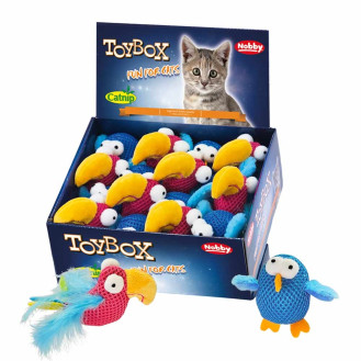 Nobby Catnip Soft М'яка іграшка для котів ToyBox Папужки з котячою м'ятою