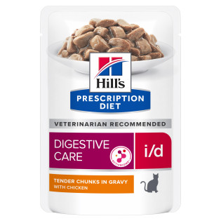 Hill's Prescription Diet i/d Digestive Care Chicken Вологий лікувальний корм з куркою для котів при розладах травлення Hill's Prescription Diet i/d Digestive Care Chicken Вологий лікувальний корм з куркою для котів при розладах травлення