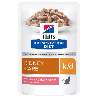 Hill's Prescription Diet k/d Kidney Care Salmon Вологий лікувальний корм з лососем для котів із захворюваннями нирок Hill's Prescription Diet k/d Kidney Care Salmon Вологий лікувальний корм з лососем для котів із захворюваннями нирок