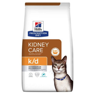 Hill's Prescription Diet k/d Kidney Care Tuna Сухий лікувальний корм з тунцем для котів із захворюваннями нирок Hill's Prescription Diet k/d Kidney Care Tuna Сухий лікувальний корм з тунцем для котів із захворюваннями нирок