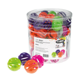 Imac ToyBox Plastic Ball & Bell Іграшка для котів Кольорові Кульки із дзвіночком