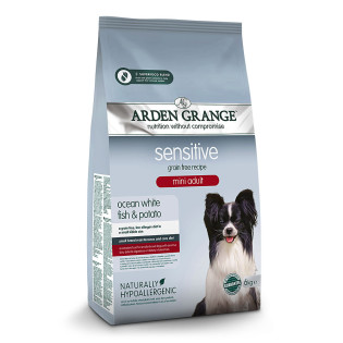 Arden Grange Sensitive Mini Adult Fish & Potato Беззерновий сухий корм для собак маленьких порід з білою рибою та картоплею Arden Grange Sensitive Mini Adult Fish & Potato Беззерновий сухий корм для собак маленьких порід з білою рибою та картоплею