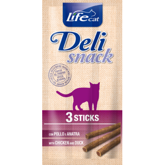 Life Cat Delisnack Sticks Chicken & Duck Ласощі для кішок Палички з Куркою та Качкою
