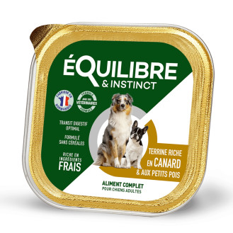 eQuilibre & instinct Duck & Green Peas Консерва для дорослих собак Паштет з качкою та зеленим горошком
