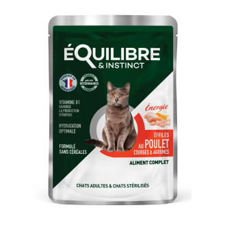 eQuilibre & instinct Chicken & Pumpkin & Citrus Вологий корм для дорослих та стерилізованих котів Шматочки в соусі з куркою, гарбузом та цитрусовими