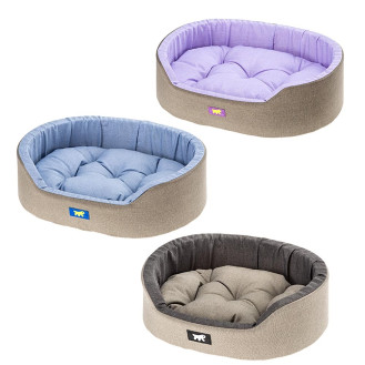 Ferplast Dandy C Colour Овальний лежак із бортиками та двосторонньою подушкою для собак та котів