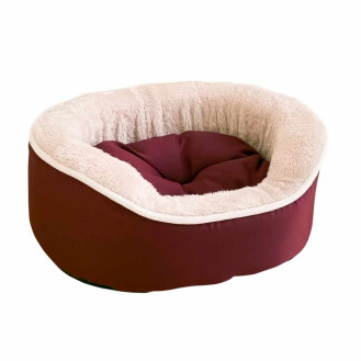 Nobby Anza Bed Антиковзка овальна лежанка із бортиками та двосторонньою подушкою для собак