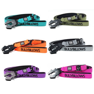 BullyBillows Swivel Combat Lead Посилений повідець із ривковим замком, м'якою підкладкою та механізмом від сплутування BullyBillows Swivel Combat Lead Посилений повідець із ривковим замком, м'якою підкладкою та механізмом від сплутування