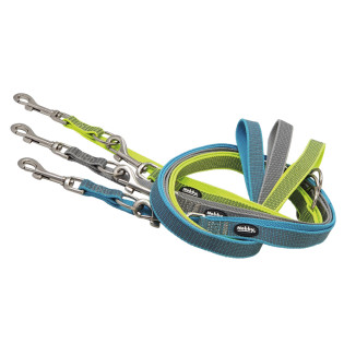 Nobby Full Reflect 3 in 1 Leash Посилений повідець-перестібка для собак, змінюючий колір при світловідбиванні Nobby Full Reflect 3 in 1 Leash Посилений повідець-перестібка для собак, змінюючий колір при світловідбиванні