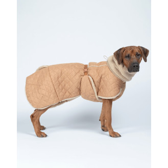 PAIKKA Quilted Sherpa Jacket Camel Зимова куртка для собак на Sherpa-підкладці