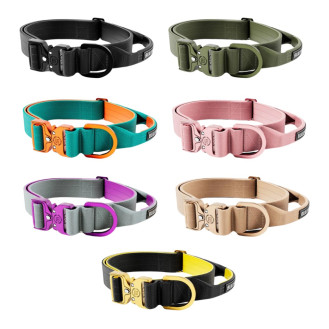 BullyBillows Lighter Combat Collar Handle 4 cm Полегшений тактичний нашийник з ривковим замком для собак