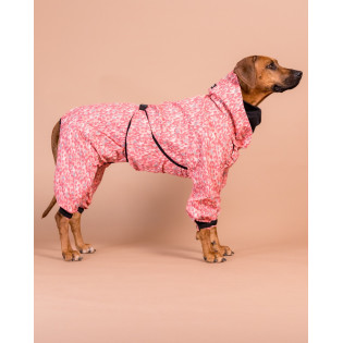 PAIKKA Rain Suit Red Водонепроникний комбінезон для собак зі світловідбиваючим візерунком PAIKKA Rain Suit Red Водонепроникний комбінезон для собак зі світловідбиваючим візерунком
