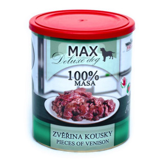 FALCO MAX Deluxe Dog 100% Meat Venison Pieces Консервоване м'ясо для собак Шматочки Оленини FALCO MAX Deluxe Dog 100% Meat Venison Pieces Консервоване м'ясо для собак Шматочки Оленини