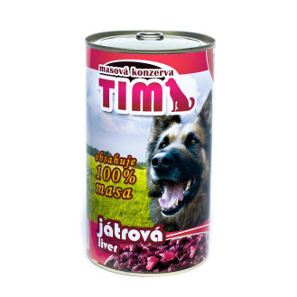 FALCO TIM Dog 100% Meat Liver Консервированное мясо для собак Ассорти из Говядины и Печени