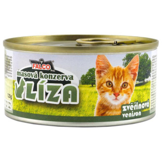 FALCO LIZA Cat 100% Meat Venison Консервоване м'ясо для котів Асорті з Оленини
