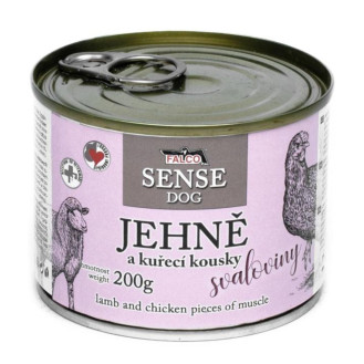 FALCO SENSE DOG 100% Meat Lamb & Chicken Консервоване м'ясо для собак з чутливим травленням Ягня з Куркою