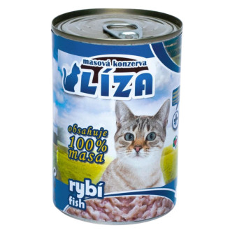 FALCO LIZA Big Cat 100% Meat Fish Консервоване м'ясо для кішок крупних порід Асорті з Риби