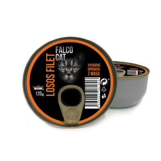 FALCO CAT 100% Meat Salmon Консервоване добірне м'ясо для вибагливих котів Філе Лосося