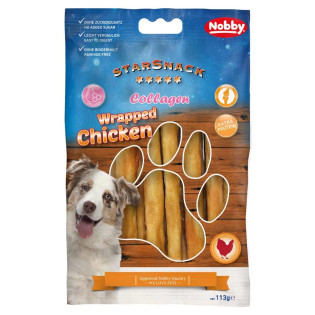 Nobby StarSnack BBQ Collagen Wrapped Chicken Жевательные лакомства для суставов собак Куриные Палочки с Коллагеном Nobby StarSnack BBQ Collagen Wrapped Chicken Жевательные лакомства для суставов собак Куриные Палочки с Коллагеном