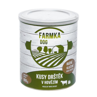FALCO FARMKA Dog 100% Meat Tripes Консервоване м'ясо для собак Шматки Рубцю в Яловичому Фарші FALCO FARMKA Dog 100% Meat Tripes Консервоване м'ясо для собак Шматки Рубцю в Яловичому Фарші