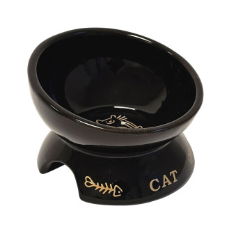 Nobby Golden Cat Stand Керамічна миска для котів на підставці Золотий кіт