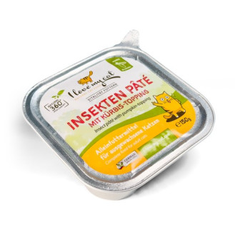 I Love my cat Insect Pate Беззерновий паштет для кішки з чутливим травленням Інсекта з гарбузовим топінгом