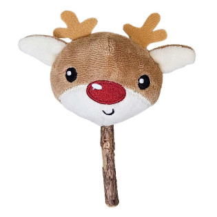 Nobby Xmas Plush Matatabi Reindeer Іграшка для котів Плюшевий Олень з Паличкою