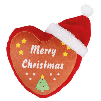 Nobby Xmas Plush Heart Новорічні м'які іграшки для собак Плюшеве Різдвяне Серце
