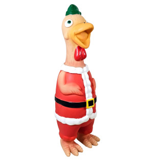 Nobby Xmas Chick Santa Новорічні іграшки для собак Курча-Санта з пищалкою