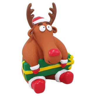 Nobby Xmas Reindeer Новорічні іграшки для собак Олень Санти з пищалкою