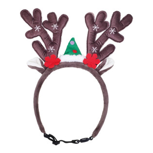 Nobby Christmas Dog Headband Fawn Новорічний обруч для собак Ріжки Оленяти