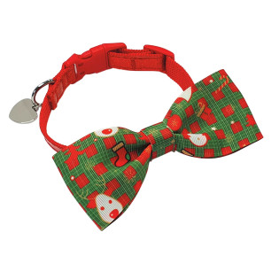 Nobby Xmas Classic Collar Reindeer Новорічний нашийник для собак Метелик с Оленем