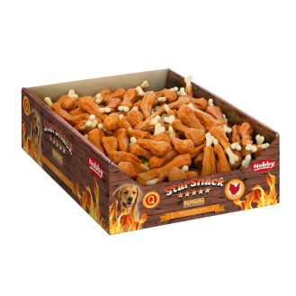 Nobby StarSnack BBQ Chicken Calcium Bone Жевательные лакомства для собак Кальцинированная Куриная Голень