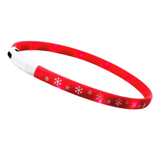 Nobby Xmas LED Visible Collar Flake Силіконовий світлодіодний новорічний нашийник для собак Сніжинка
