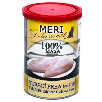 FALCO MERI Deluxe Cat 100% Meat Chicken Breast Консервоване м'ясо для котів Куряча Грудка без кісток