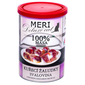 FALCO MERI Deluxe Cat 100% Meat Chicken Gizzards Muscle Консервоване м'ясо для котів Курячі Шлунки
