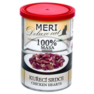 FALCO MERI Deluxe Cat 100% Meat Chicken Hearts Консервоване м'ясо для котів Курячі Серця