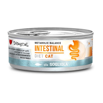 Disugual Metabolic Balance Diet Cat Intestinal Sole Fish Вологий лікувальний корм для котів при розладах травлення Паштет з Морського Язика