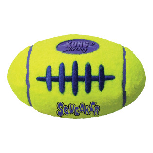 KONG AirDog Squeaker Football Іграшка для собак М'яч Регбі Дбайливий догляд за зубами KONG AirDog Squeaker Football Іграшка для собак М'яч Регбі Дбайливий догляд за зубами