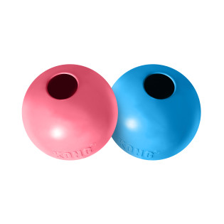 KONG Puppy Ball W/Hole Іграшка для цуценят Жувальний М'яч Апорт для ласощів KONG Puppy Ball W/Hole Іграшка для цуценят Жувальний М'яч Апорт для ласощів