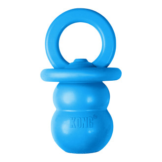 KONG Puppy Binkie Blue Іграшка для цуценят Жувальна Блакитна Пустушка для ласощів