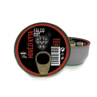 FALCO CAT 100% Meat Beef Консервоване добірне м'ясо для вибагливих котів Яловичина