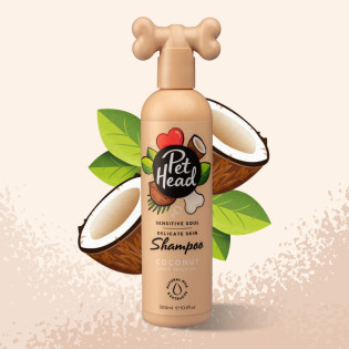 Pet Head Sensitive Soul Shampoo Заспокійливий шампунь для собак з чутливою шкірою з ароматом кокосу Pet Head Sensitive Soul Shampoo Заспокійливий шампунь для собак з чутливою шкірою з ароматом кокосу