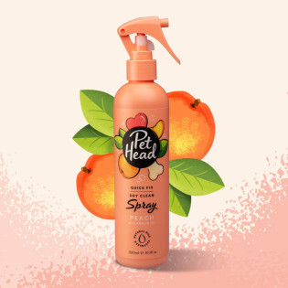 Pet Head Quick Fix Spray Dry Clean Швидкоочищуючий спрей для собак з ароматом персика Pet Head Quick Fix Spray Dry Clean Швидкоочищуючий спрей для собак з ароматом персика