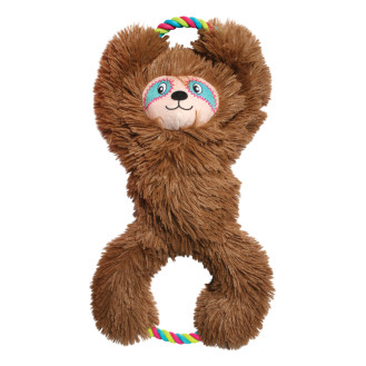 KONG Tuggz Sloth М'яка іграшка для собак Лінивець з пищалкою для перетягування