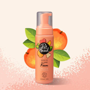 Pet Head Quick Fix Foam No Rinse Швидкоочищуючий сухий шампунь для собак з ароматом персика Pet Head Quick Fix Foam No Rinse Швидкоочищуючий сухий шампунь для собак з ароматом персика