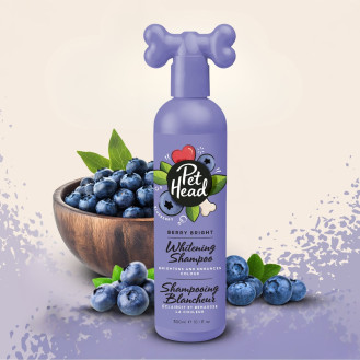 Pet Head Berry Bright Whitening Shampoo Відбілюючий шампунь для білих собак з ароматом чорниці
